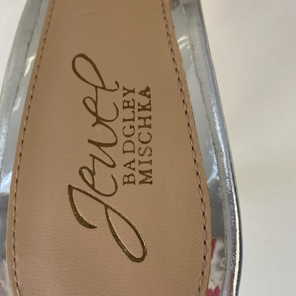 Sparkling sandals with a heel and square toe,  tapered heel make this a fun shoe - Picture 7 of 11